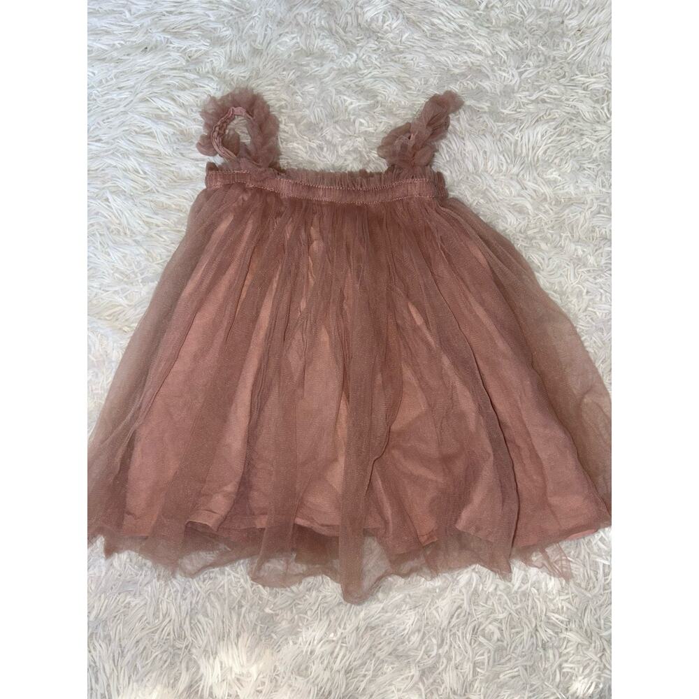 Dudu Cream Toddler Sz. 100 (4) Full Tutu Lined Tank Dress. Adorable, Fun